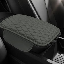 Car Center Console Cover, Car Armrest Cover Cushion, Leather Support Pad with 2