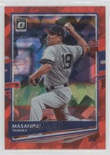 2020 Panini Donruss Optic FOTL Red Cracked Ice Prizm 3/7 Masahiro Tanaka 2p7