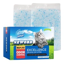 NEWORD Crystals Cat Litter Lightly Scented Superior Odor 14LB, Blue