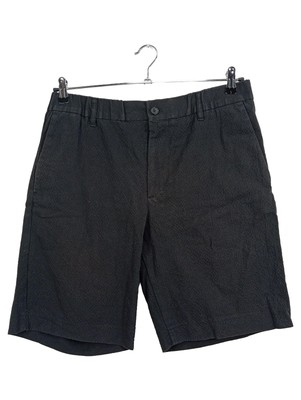 NN07 Herren Shorts Gr. W32 Schwarz Casual Baumwolle Strukturmuster