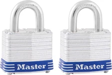 3T 1-9/16-Inch Wide Keyed-Alike Padlock, 9/32-Inch Shackle, 2-Pack