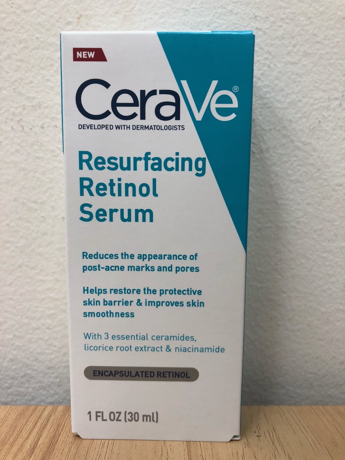 CeraVe Retinol Serum for Post-Acne Marks and Skin Texture 1oz (30ml)