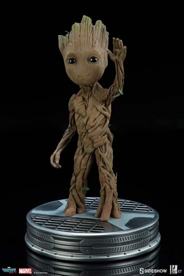 Sideshow 1/1 真人尺寸婴儿 Groot Maquette 银河护卫队 2 EX 雕像 — 第 3/4 张图片