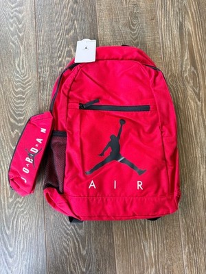 NEW - Jordan Unisex Red 2 pc Backpack With Utility Case Included