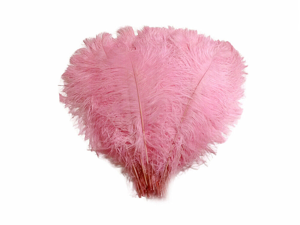 125 Pieces Baby Pink Ostrich Tail Bulk Wholesale Feathers Halloween Centerpiece Erg populair en overvloedig