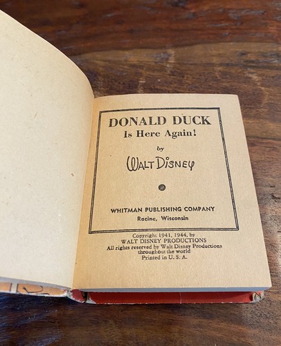 1944 BETTER LITTLE BOOK #1484 DONALD DUCK IS HERE AGAIN - Picture 7 of 7