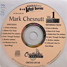 20138 MARK CHESNUTT      CHARTBUSTER   KARAOKE  LOT VA