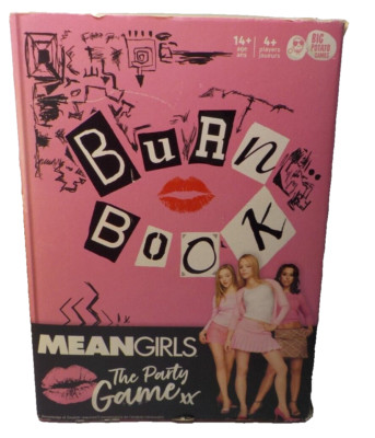 Mean Girls Burn Book The Party Game Bookshelf Game 2021 no instructions, sticker