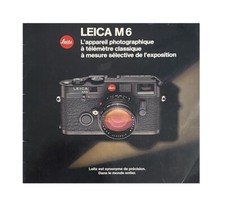 LEICA M6 Catalogue : L'appareil photographique à télémètre classique à mesure ..
