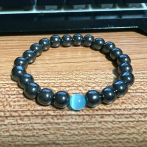 Believe Charm Czech Glass Crystal Hematite Healing Bracelets Gemstone Bracelet