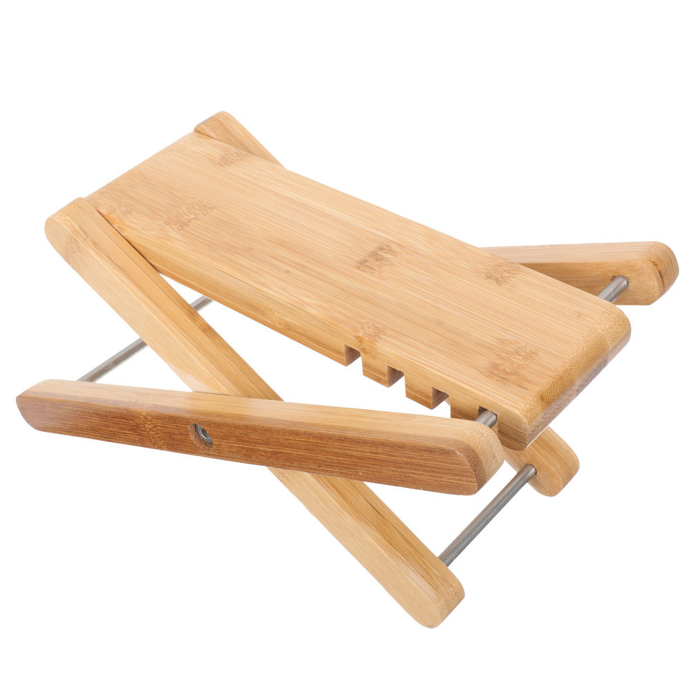 Pedicure Footrest Bamboo Salon Accessory Guitar Playing Pedal Simple