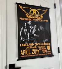 AEROSMITH Permanent Vacation Tour Scroll Banner 20x30 Poster Sign Advertisement