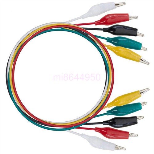 20PCS Electrical Alligator Clips Test lead Jumper Wire Crocodile Cable Wire OZ - Picture 8 of 11