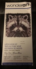 NIP Wonderart Racoon Latch Hook Kit 12  x 12  