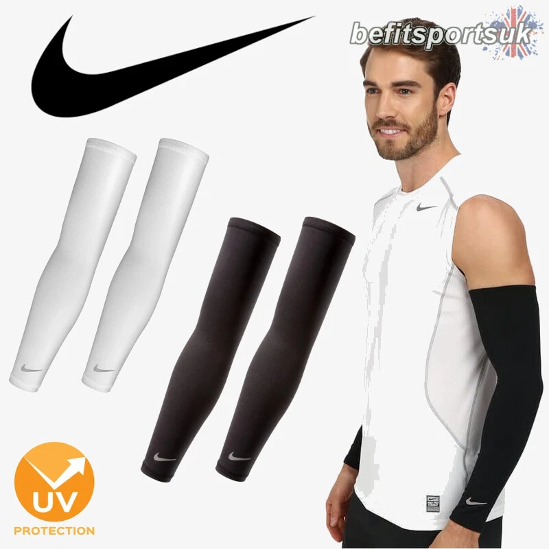 NIKE Dri-FIT ARM SLEEVES RUNNING CYCLING BASKETBALL PRO UV LIGHT COMPRESSION - Image 3 of 4