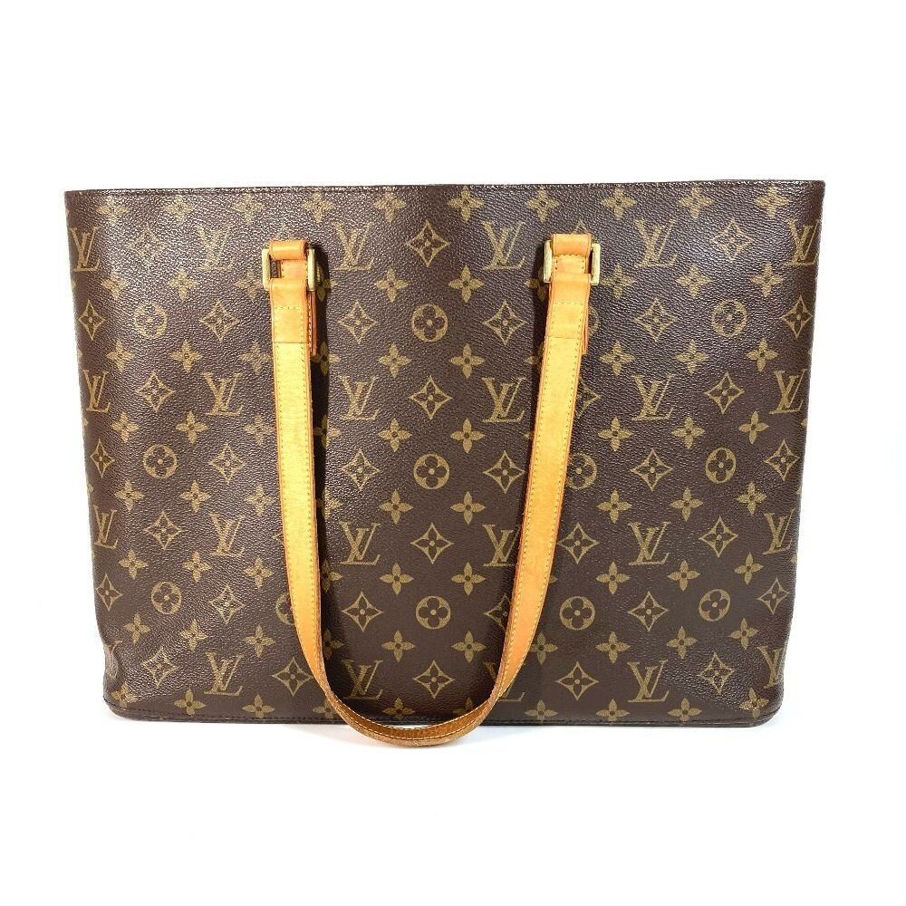 LOUIS VUITTON ルコ LOUIS VUITTON Luco M51155 Monogram Tote Bag From Japan Rare F/S