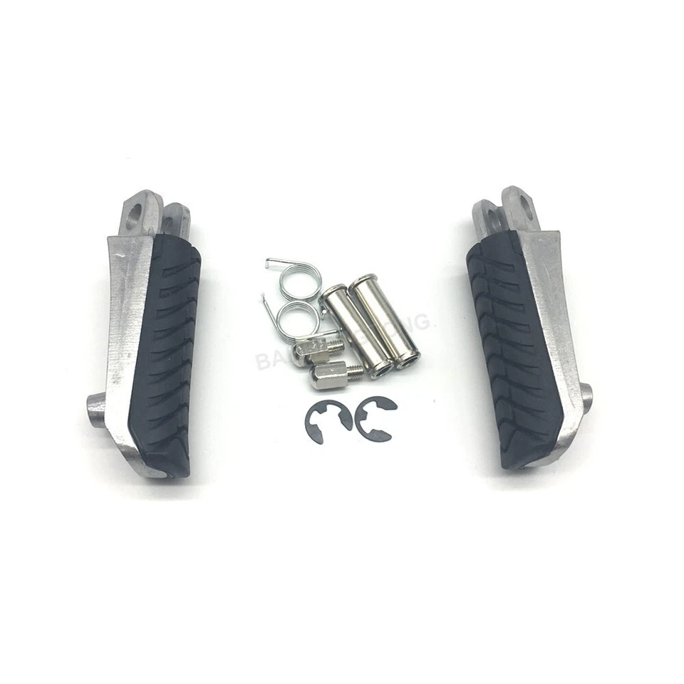 Driver Front Foot Pegs Bracket Silver for Kawasaki Ninja ZX14 ZX14R 2006-2018 17 - Imagem 4 de 4