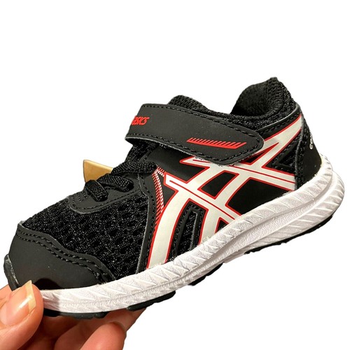 Asics Contend Baby Toddler Boys Sneakers Size 6 Black Red Lightweight Comfortabl
