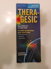 Thera-Gesic Dual-Action Pain Relieving Creme Maximum Strength 3oz Exp 8/26