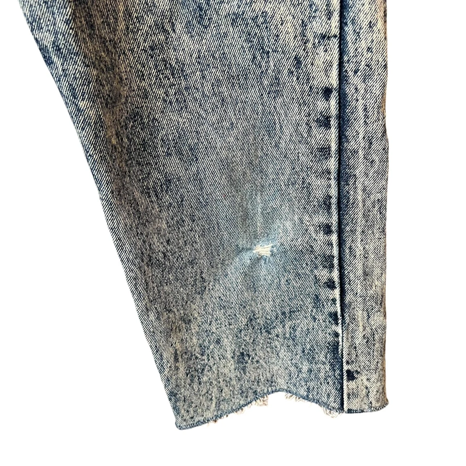 VTG orange tab Levi’s acid wash denim jeans cropped boys size 14 - Image 3 of 4