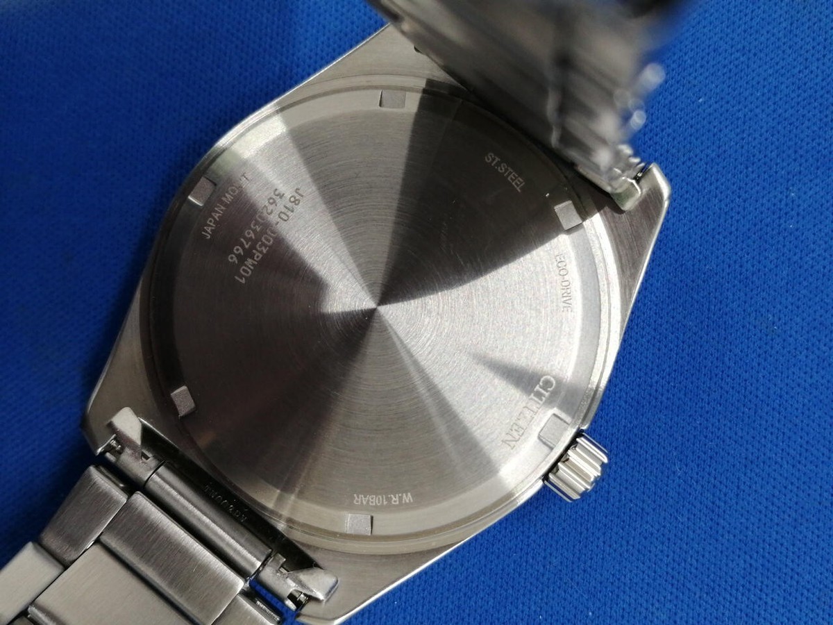 Citizen J810-003PW01 Eco-Drive Quartz Unisex Watch Orange Dial