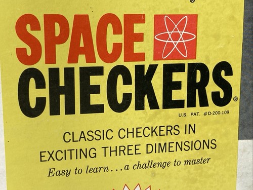 Vtg Pleasantime Games Boardgame Space Checkers Box Fair/VG SciFi Star Trek Cmple - Picture 4 of 19