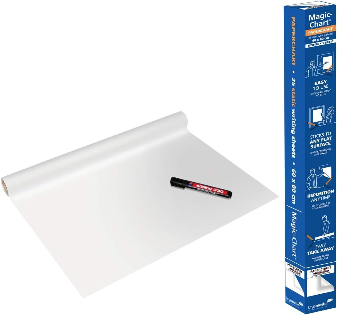 Legamaster Magic Chart Paperchart - Самоклеящаяся пленка для различных поверхностей.