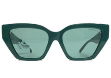 Tiffany Co. Sunglasses TF4218-F 8408/82 Green Gold Cat Eye Frames Green Lenses