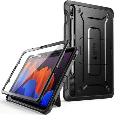 Hülle für Galaxy Tab S8/S7 11 Supcase Case Cover Futeral Tasche Etui Schwarz
