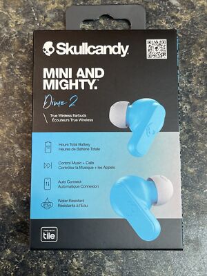 Skullcandy 💀Dime True Wireless Earbuds Light Gray/Blue