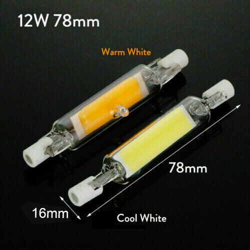 LED R7s 78mm 118mm Glasröhre Glühbirne COB Ersetzen Halogenlampe Dimmbar - Picture 7 of 15