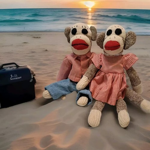 Mr. And Mrs Sockenaffe! vINTAGE - Bild 2 von 4