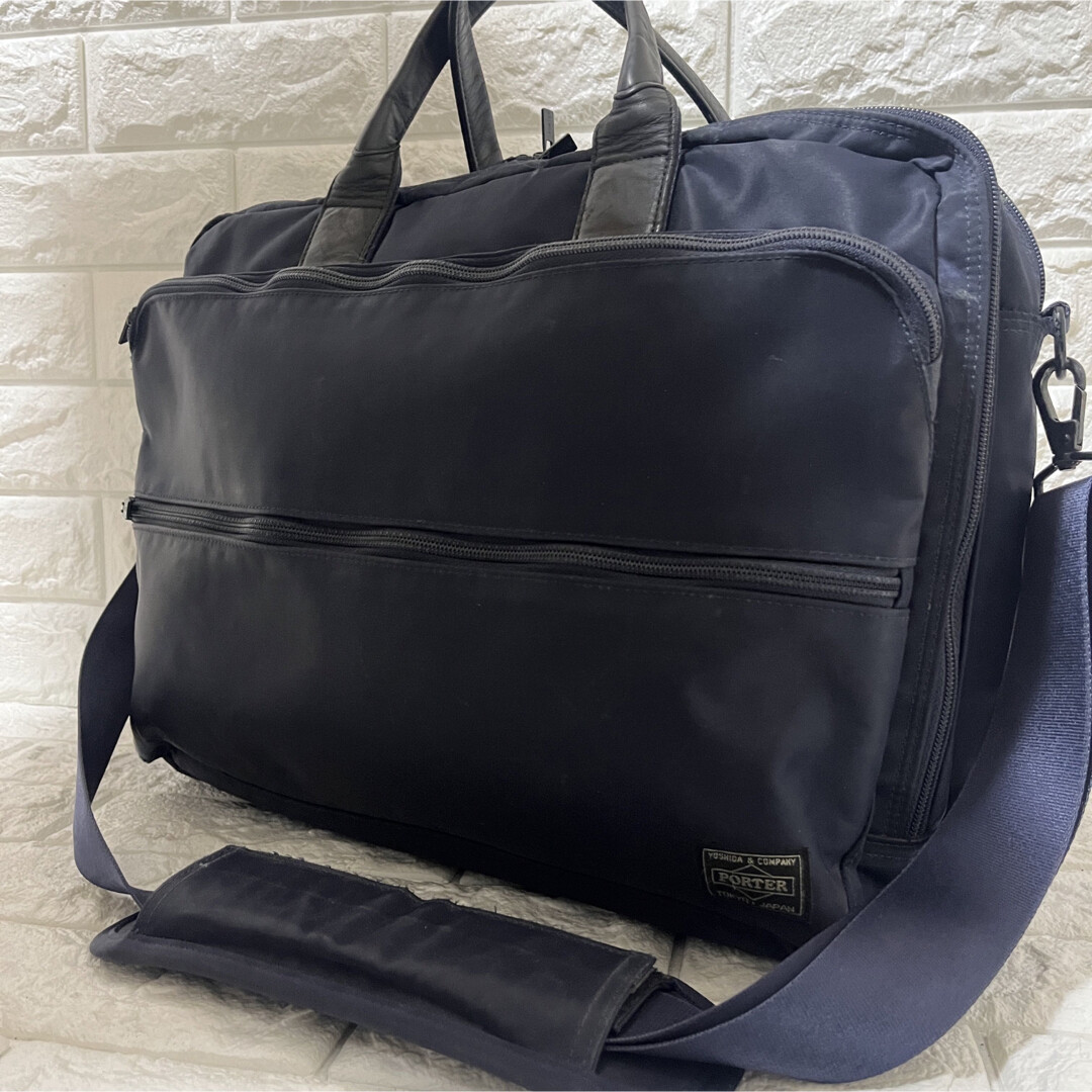 Porter Time 2Way Overnight Briefcase, Large Capacity, Black, Used