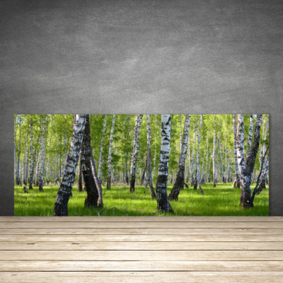 Küchenrückwand aus Glas ESG Spritzschutz 125x50cm Wald Natur