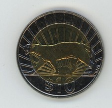 Uruguay 10 Pesos Uruguayos 2014 Bi-Metallic  KM 134 UNC