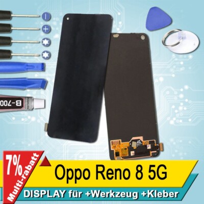 Display Für Oppo Reno 8 5G Bildschirm OLED Schwarz+