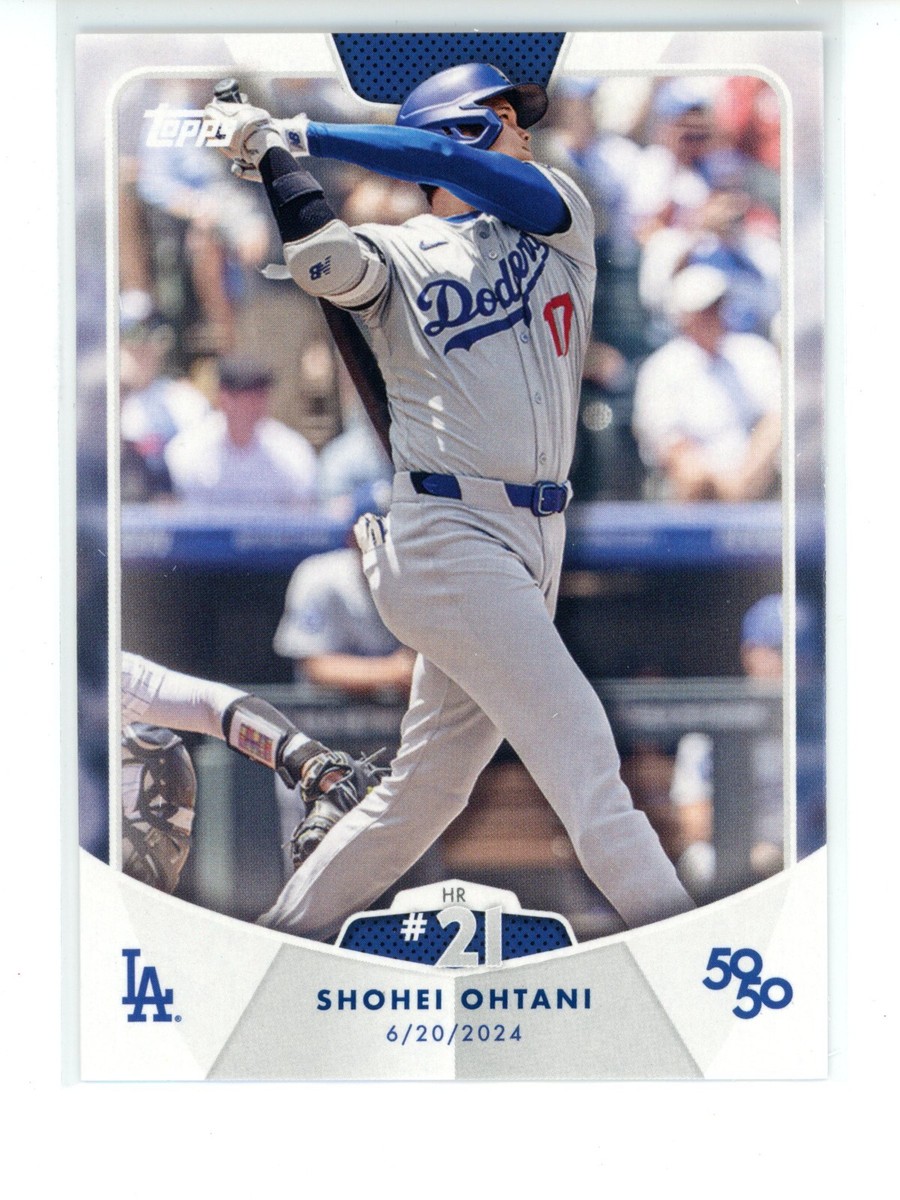 2024 Topps 50/50 SHOHEI OHTANI Home Run #21 Dodgers 37 | eBay
