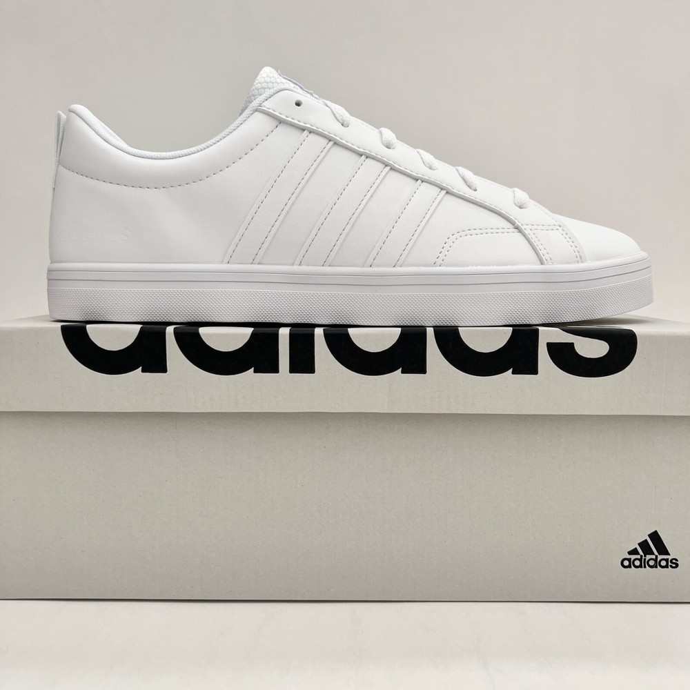 NIB DS Men's ADIDAS VS Pace 2.0 Triple White Sz 10.5 Sneakers Tennis Shoes