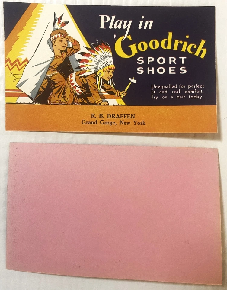 Rare Antique 1920s BF Goodrich Sport Shoes Advertising Display, Grand Gorge, NY - Image 4 of 4