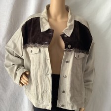 Vintage 90's Carolina Colours Corduroy Jacket With Feather Detail Size xl