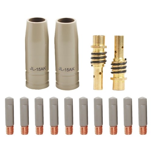 14Pcs 15AK Welding Contact Tips Coating Protect Gas Nozzle Tip Nozzle Protective