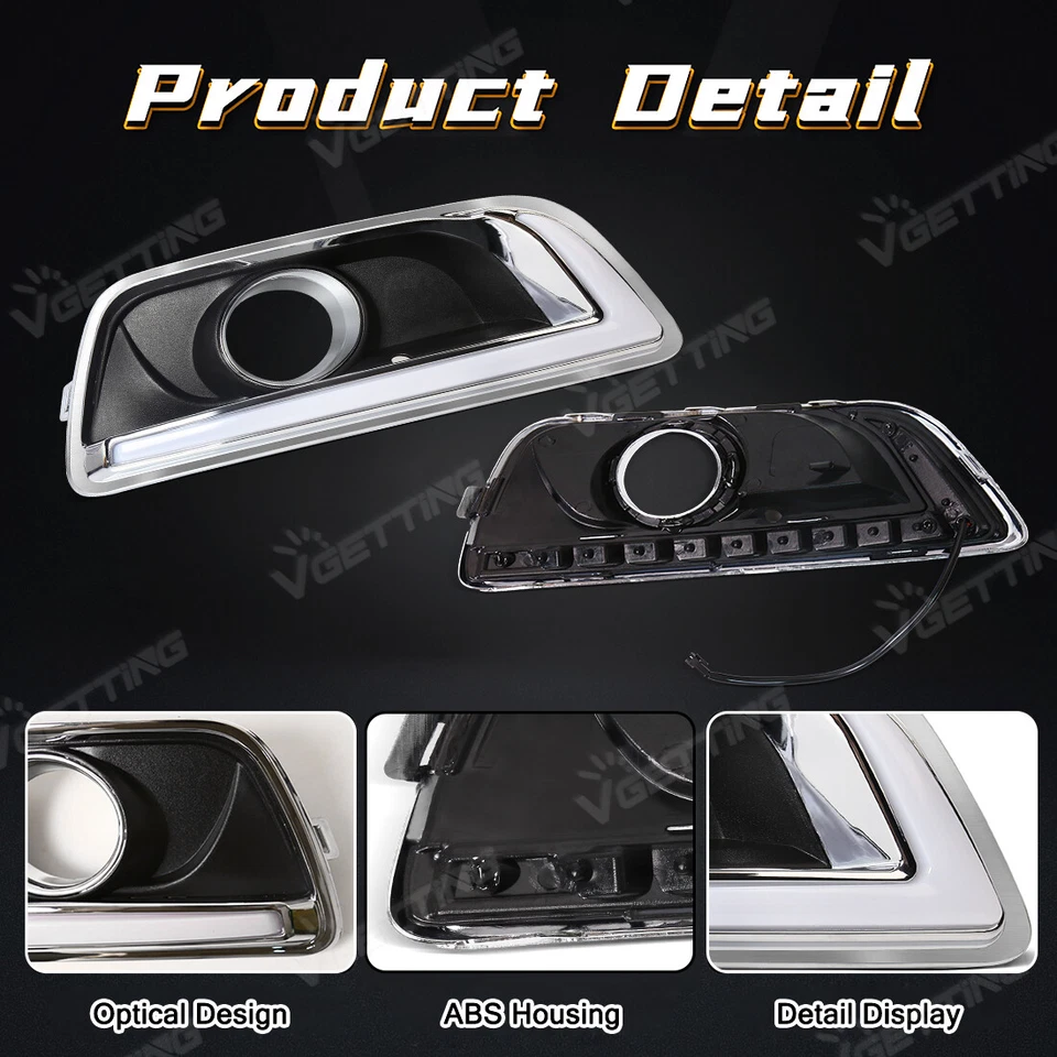 Kits de luces antiniebla LED DRL para Chevrolet Malibu 2013-2015 Foto 3 de 4