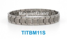 High power mens magnetic Titanium bracelet 5000 gauss magnets