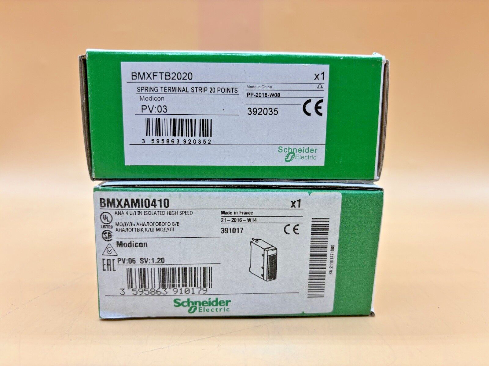 BMXAMI0410 Schneider Electric Modicon automate entree analogique 4 U/I High Speed isole