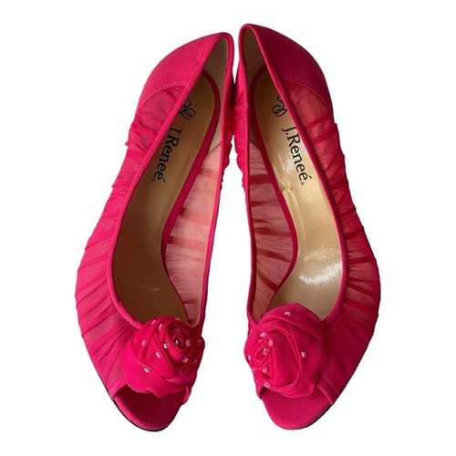 J.Renee Pink Pump Heels Pink Heels Formal Valentines Day Gift for Women Herm 8M - Picture 3 of 9
