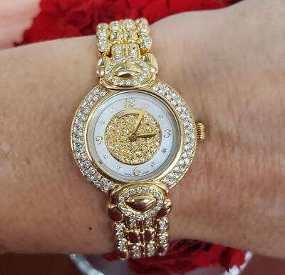 26mm Ladies Bucherer Diamond Paradise Watch in 18k 750 Yellow Gold