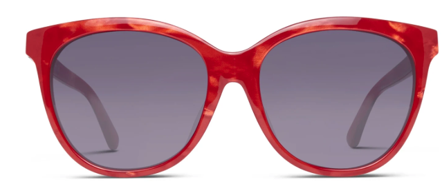 GUCCI Sunglasses GG0081SK 004 56 Red Sunglasses Gray Lens | eBay