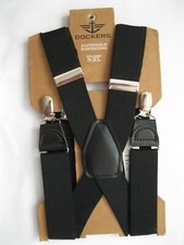 Dockers Suspenders Adjustable Black Adult Size S-XL NEW Grandpacore