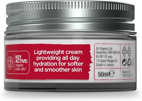 Dr. Organic Bioactive Organic Rose Otto Oil of Rosa Damascena DAY Cream 50ml - 第 6/12 張圖片