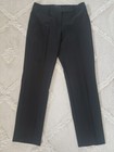 Particular Size 8 Black Straight Leg Zip Dress Pants Slacks Trousers With Slits — photo 1